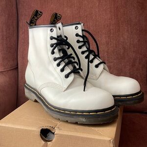 White Doc Martins size 9 (W)